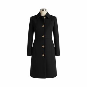J. Crew Lady Coat in Black - 8T